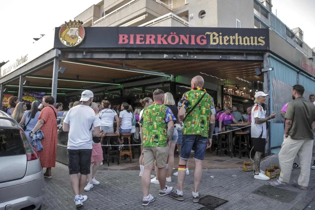 Un bar dans le quartier "Allemand" de Majorque