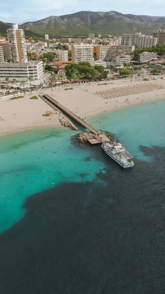 Bateau de l'excursion au départ de Magaluf